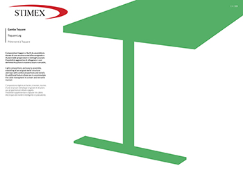 Design Operative work stations with square T leg 
