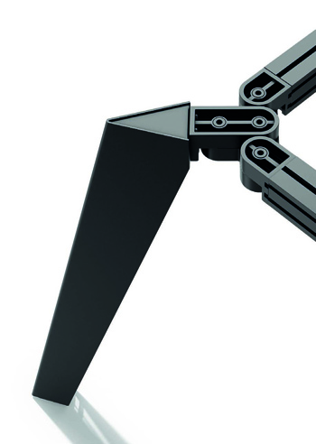 Design meeting table with elegant metal legs
